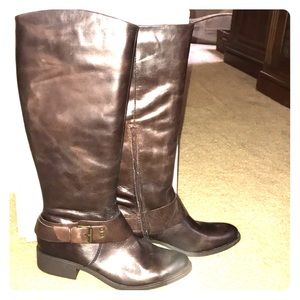 Chocolate Brown Leather Jessica Simpson Boots